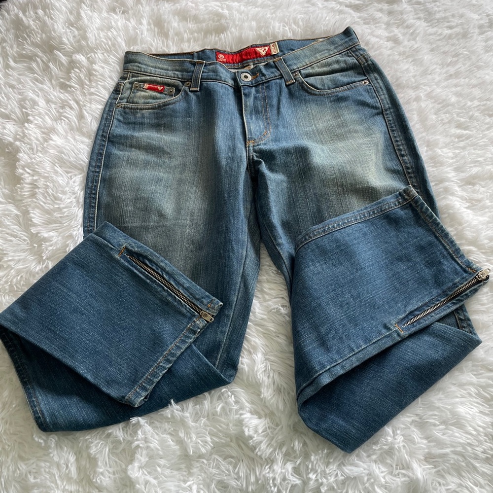 Vintage 90’s Guess jeans with ankle zippers